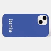 Geben Sie Ihren Namen Modernes Minimalistisches Bl Case-Mate iPhone Hülle (Rückseite (Horizontal))