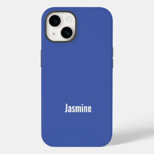 Geben Sie Ihren Namen Modernes Minimalistisches Bl iPhone 14 Hülle