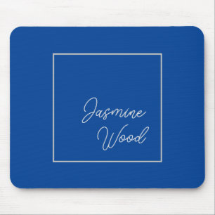 Geben Sie Ihren Namen Modernes Minimalistisches Bl Mousepad