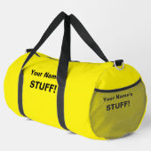Geben Sie Ihren Namen Text Subject (oder 2 Zeilen) Duffle Bag (Rechte Ecke)