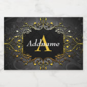 Geben Sie Ihren Namen und den ersten Alkoholflaschenetikett (Einzelnes Label)