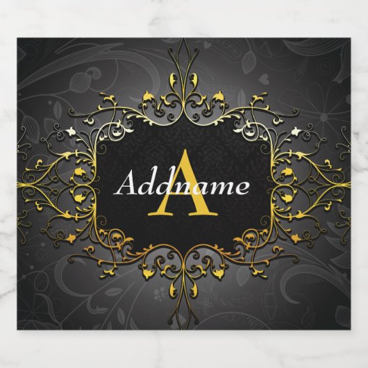 Geben Sie Ihren Namen und den ersten Alkoholflaschenetikett (Einzelnes Label)