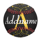 Geben Sie Ihren Namen und den ersten Baseball (Vorderseite)