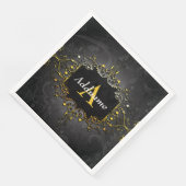 Geben Sie Ihren Namen und den ersten Serviette (Ecke)