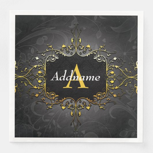 Geben Sie Ihren Namen und den ersten Serviette (Vorderseite)