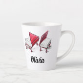 Geben Sie Ihren Namen zu Grand Piano Book Sketch e Milchtasse (Rechts)