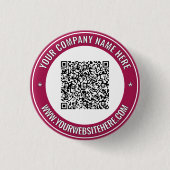 Geben Sie Ihren QR-Code für benutzerdefinierte Tex Button (Vorderseite)