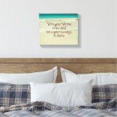 Geben Sie Ihren Segen in Stone Quote ein Leinwanddruck (Insitu (Schlafzimmer))