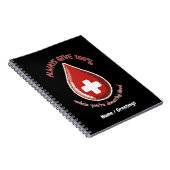 Geben Sie immer 100%, es sei denn, Sie spenden blu Notizblock (Rechte Seite)