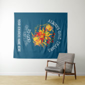 GEBEN SIE IMMER DANKE AN GOTT Christlichen Ernteda Wandteppich (Beispiel (Horizontal))