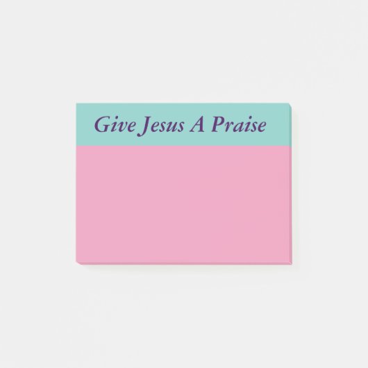 Geben Sie Jesus ein Lob-Post-Itanmerkungen Post-it Klebezettel (Vorderseite)