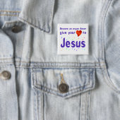 Geben Sie Jesus Ihr Herz Button (Beispiel)