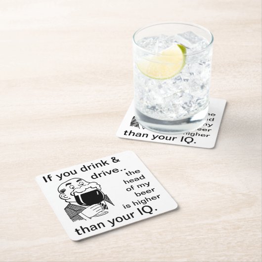 Geben Sie kein Getränk- und Fahrpreis an Rechteckiger Pappuntersetzer (Vor Ort)