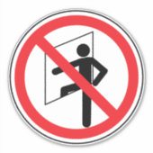 Geben Sie kein Platzhalter ein Aufkleber (Vorderseite)