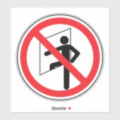 Geben Sie kein Platzhalter ein Aufkleber (Blatt)