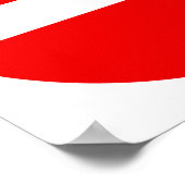 Geben Sie kein Zeichen (Plakat) ein. Poster (Ecke)