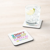 "GEBEN SIE KEINE ZIELE AUF" Niedliches Design. Jet Getränkeuntersetzer (Rechte Seite)