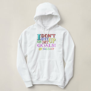 "GEBEN SIE KEINE ZIELE AUF" Niedliches Design. Jet Hoodie