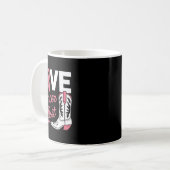 Geben Sie Krebs dem Stiefmütterchen Brustkrebs Pin Kaffeetasse (Vorderseite Links)