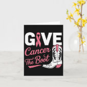 Geben Sie Krebs dem Stiefmütterchen Brustkrebs Pin Karte (Gelbe Blume)