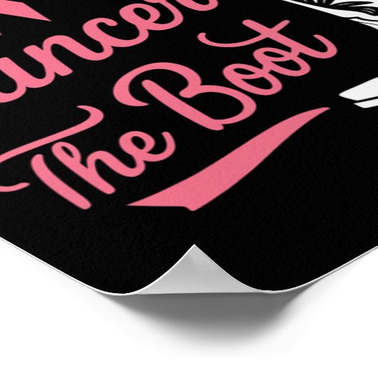 Geben Sie Krebs dem Stiefmütterchen Brustkrebs Pin Poster (Ecke)