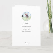 "Geben Sie" leere Gruß-Karte frei Karte (Rückseite)