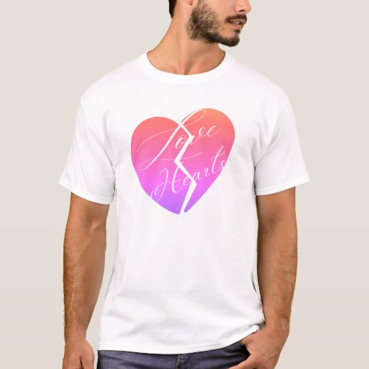 Geben Sie Liebe am Valentinstag T-Shirt (Vorderseite)