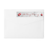 Geben Sie Merry Marble Holiday Rücksendeadresse ei (Rückseite)