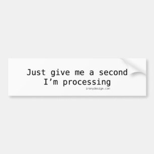 Geben Sie mir A einfach, an zweiter Stelle, das Autoaufkleber