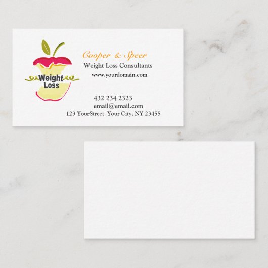 Geben Sie mir Apple einzigartiger Visitenkarte (Vorne/Hinten)