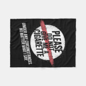 Geben Sie mir bitte unter keinem Zirkum ein Zigare Fleecedecke (Vorderseite (Horizontal))