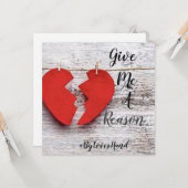 Geben Sie mir eine Flachkarte (blau) Karte (Vorderseite/Rückseite Beispiel)