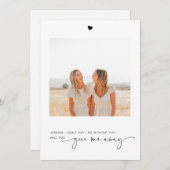 Geben Sie mir eine Foto-Vorschlagskarte? (Vorne/Hinten)