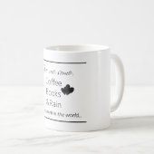 Geben Sie mir etwas Kaffee, Bücher u. regnen Sie Kaffeetasse (VorderseiteRechts)