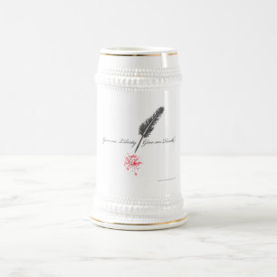 Geben Sie mir Freiheit oder geben Sie mir Tod Bierglas