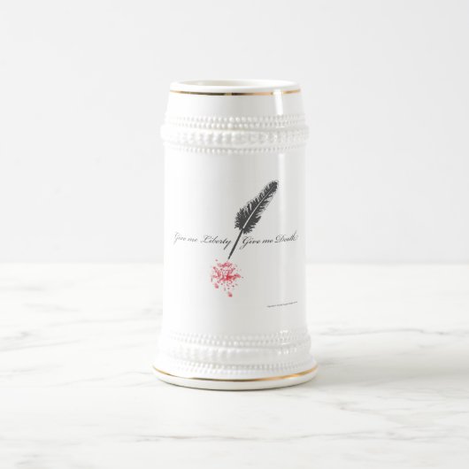 Geben Sie mir Freiheit oder geben Sie mir Tod Bierglas (Mittel)