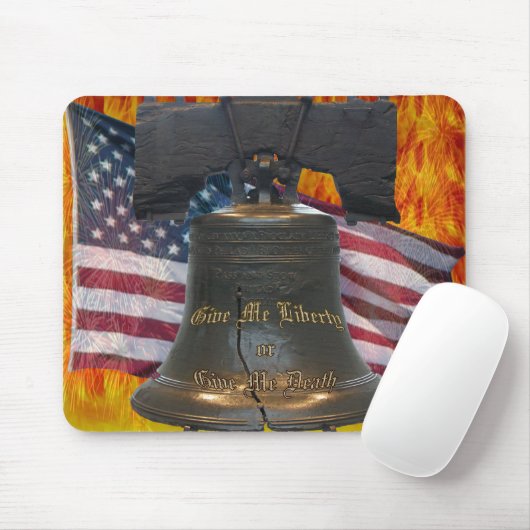 Geben Sie mir Freiheit oder geben Sie mir Tod Mousepad (Mit Mouse)