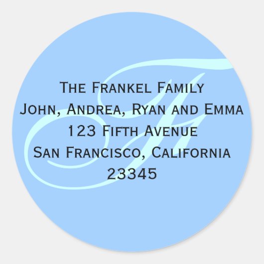 Geben Sie mir Ihre Adresse (Label)! Runder Aufkleber (Vorderseite)