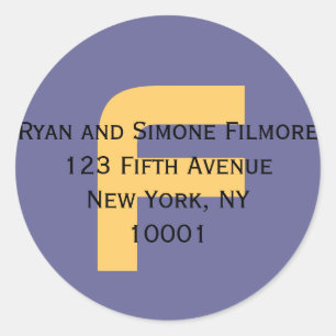 Geben Sie mir Ihre Adresse (Label)! Runder Aufkleber