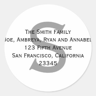 Geben Sie mir Ihre Adresse (Label)! Runder Aufkleber