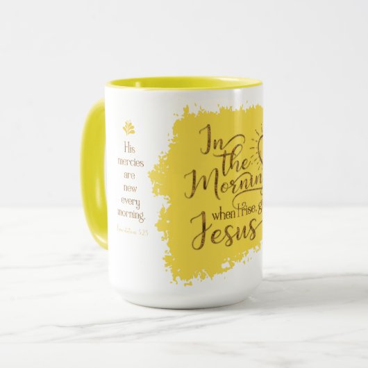 "Geben Sie mir Jesus" 15-Unze-kombinierte Tasse (Vorderseite Links)