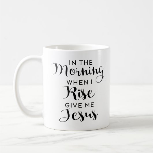 Geben Sie mir Jesus Kaffeetasse (Links)