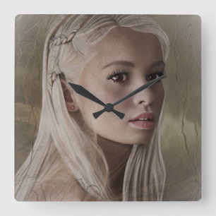 Geben Sie mir Liebe Quadratische Wanduhr