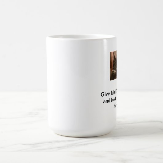 Geben Sie mir meinen Kaffee… Kaffeetasse (Mittel)