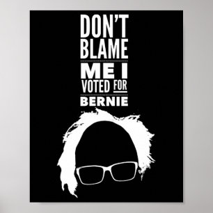 Geben Sie mir nicht die Schuld, ich habe für Berni Poster