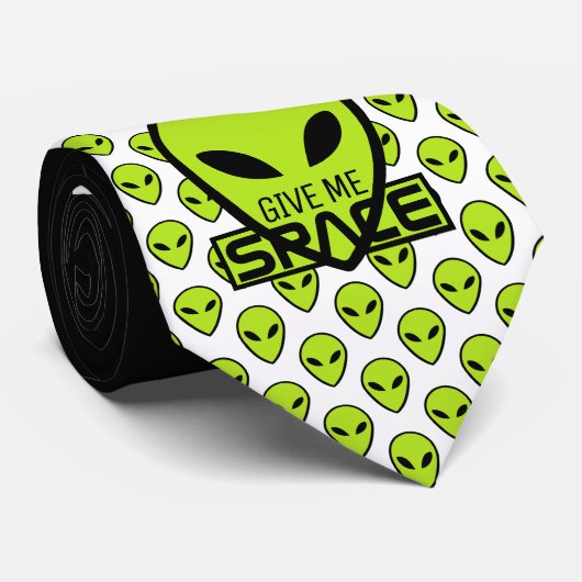 Geben Sie mir Platz, außerirdische Alien Krawatte (Gerollt)