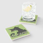 Geben Sie mir Rat nicht verärgertes Steinuntersetzer (Seitenansicht)