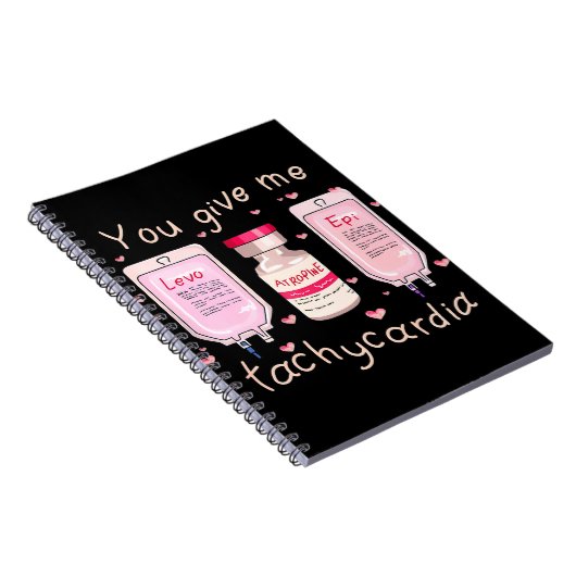 Geben Sie mir Tachykardie Icu-Valentine Notizblock (Rechte Seite)