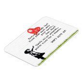 Geben Sie nicht auf das Angebot der Ermutigung zu Magnet (Linke Seite)