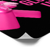 Geben Sie nicht auf, das Boxen von Krebsbewusstsei Poster (Ecke)